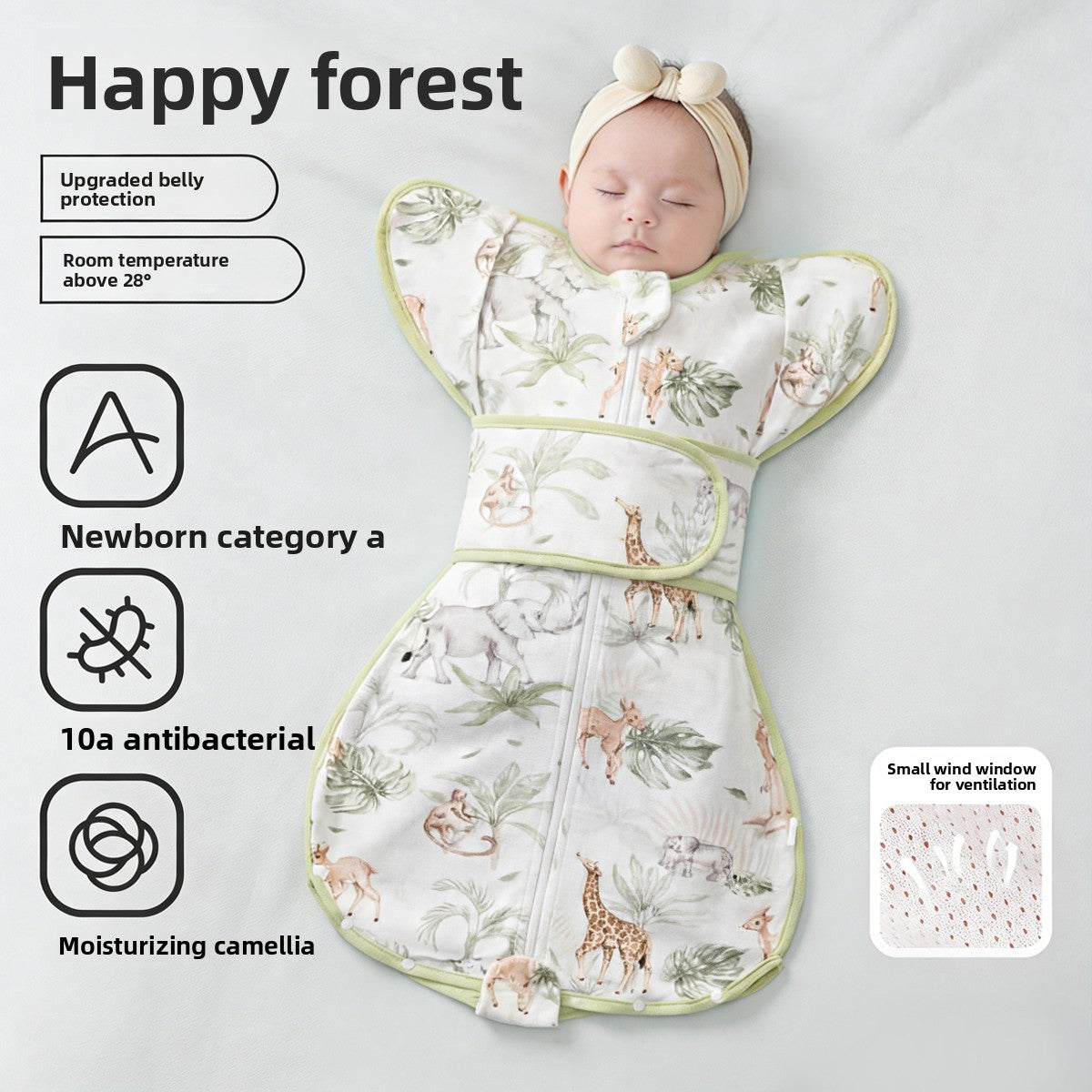 SnuggleSleeve Anti‑Startle Baby Sleep Sack