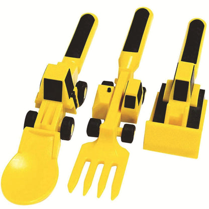 Construction Vehicle-Themed Tableware Set