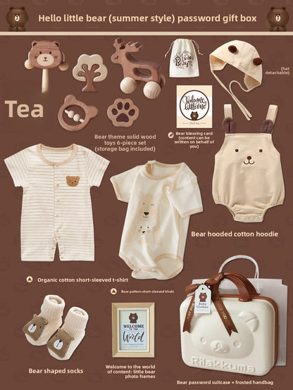 Organic Cotton Bear Baby Gift Set