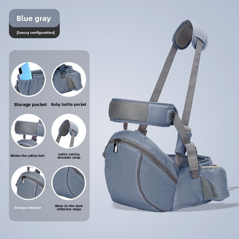 Ergonomic Baby Waist Stool Carrier with Storage