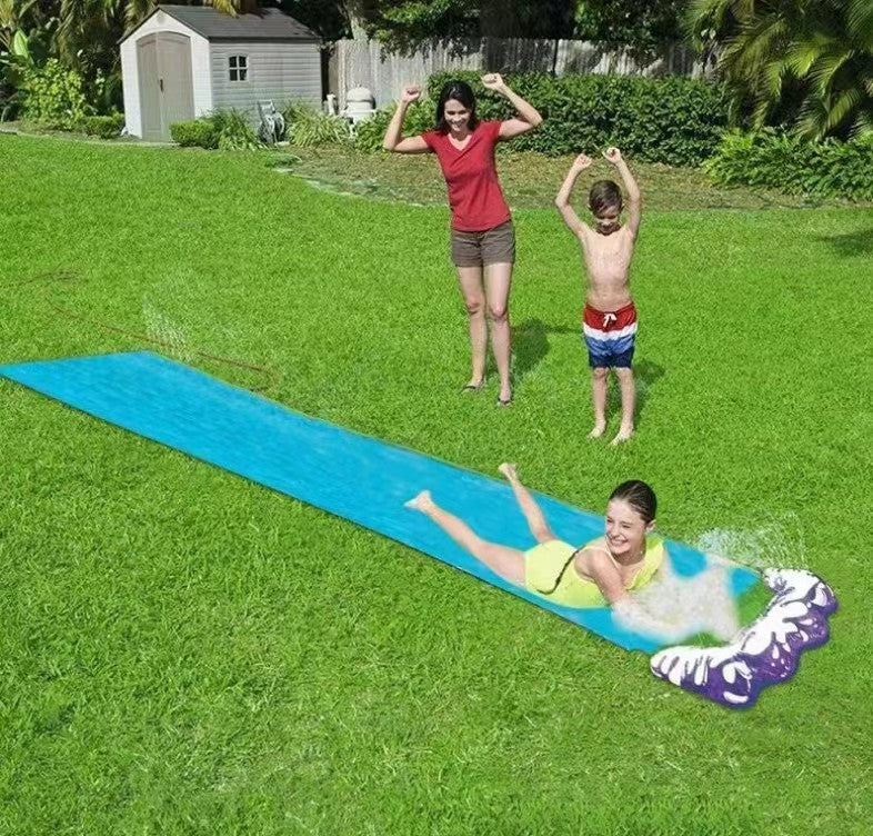 Inflatable Water Slide with Sprinkler & Surfboards