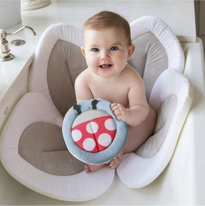 Sunflower Baby Bath Mat (Soft Flannel Cushion)