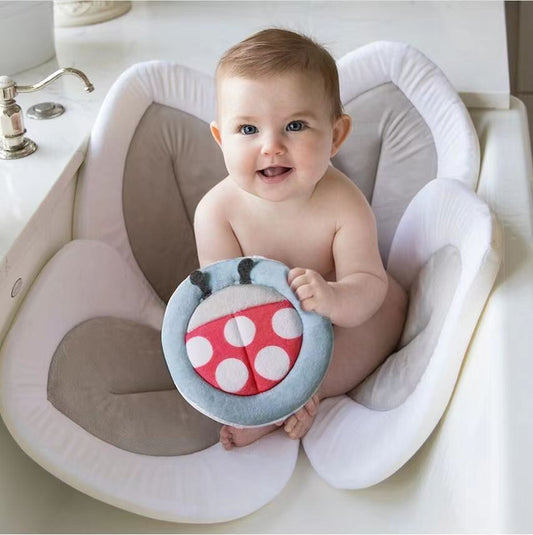 Sunflower Baby Bath Mat (Soft Flannel Cushion)