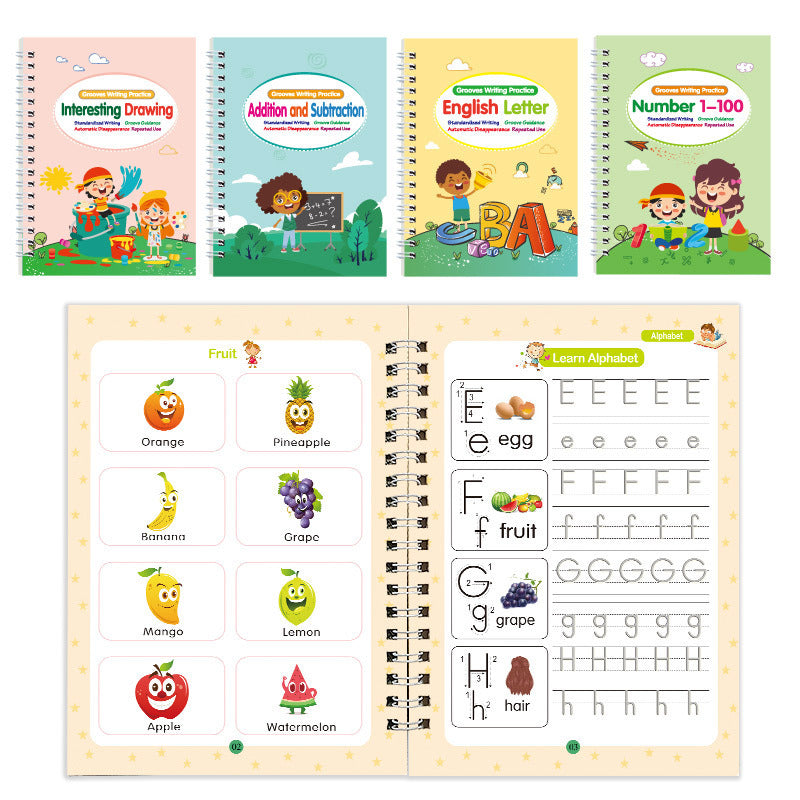 WriteWise Reusable Groove Copybook Set