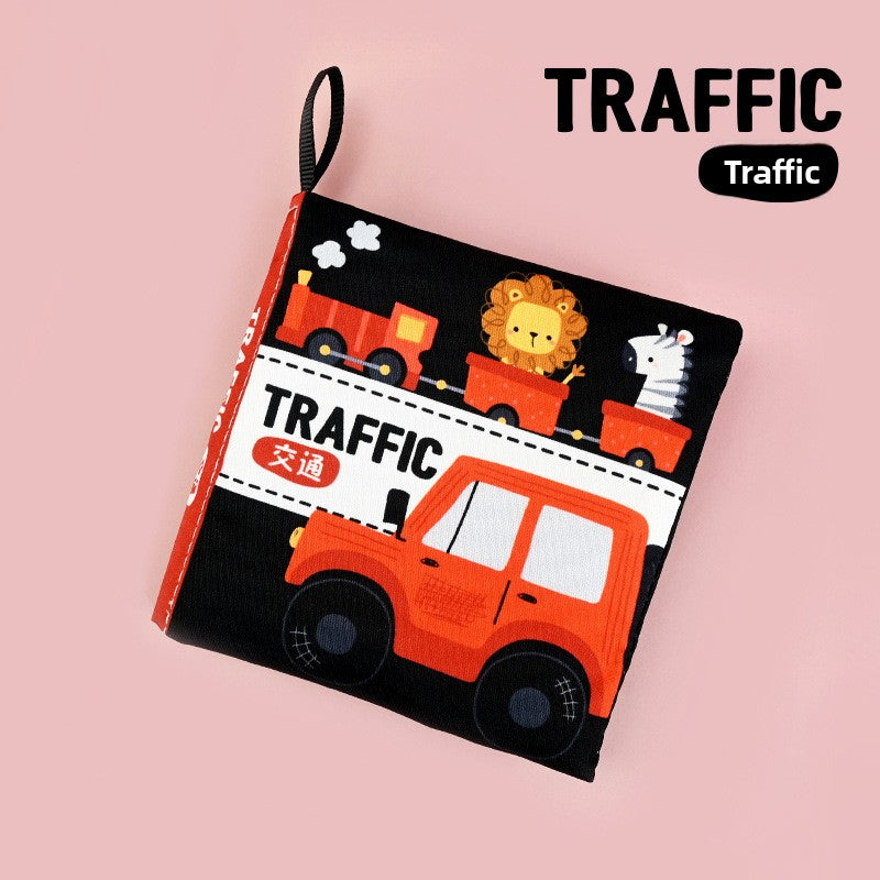 High-Contrast Baby Cloth Book – Sensory & Visual Development Toy