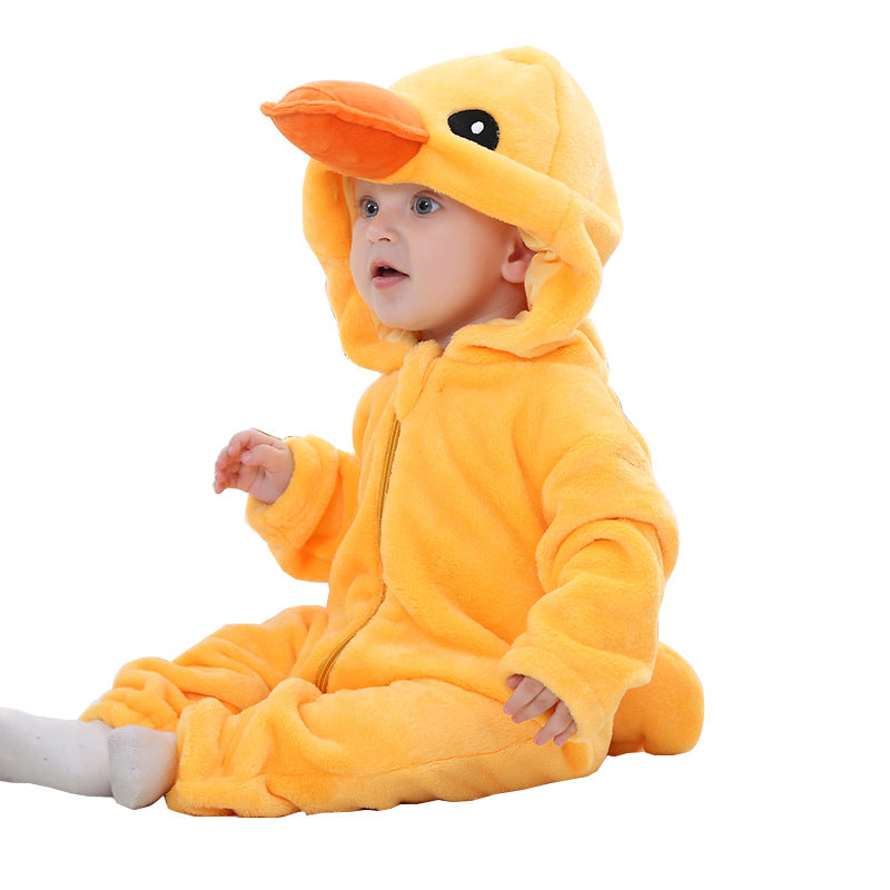 Cozy Cub Hooded Romper