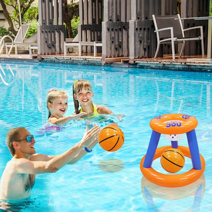Inflatable Basketball Pool Game Set