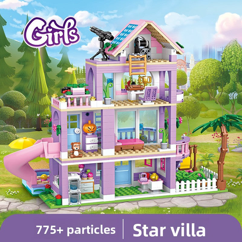 Enchanted Dream Castle Building Block Set (504–1050 Pieces)