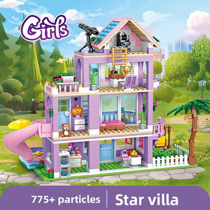 Enchanted Dream Castle Building Block Set (504–1050 Pieces)