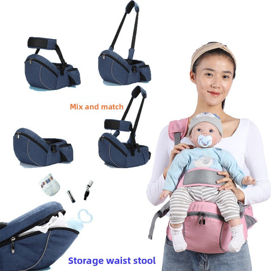 Ergonomic Baby Waist Stool Carrier with Storage