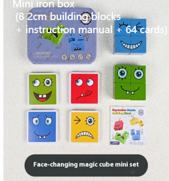 Montessori Emoji Puzzle Block Battle Game