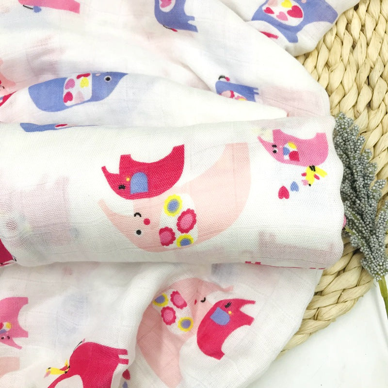 BambooHug Ultra-Soft Baby Muslin Swaddle Blanket