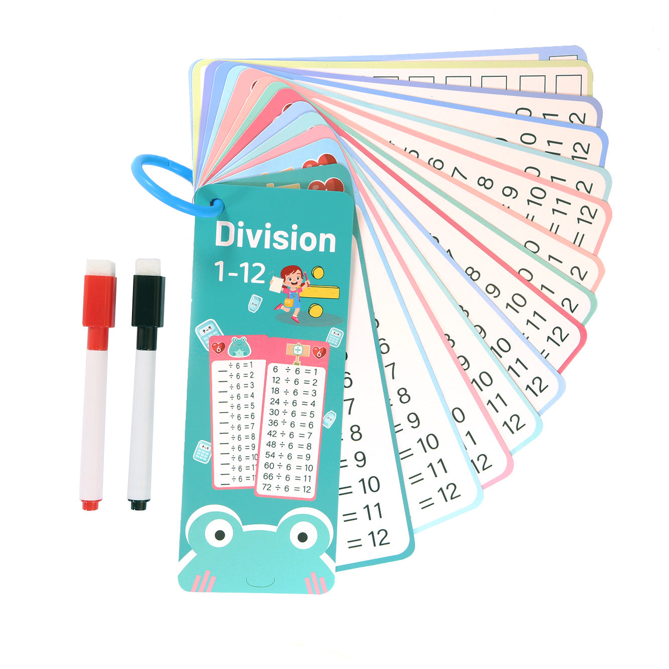 Reusable Math Flash Cards Set