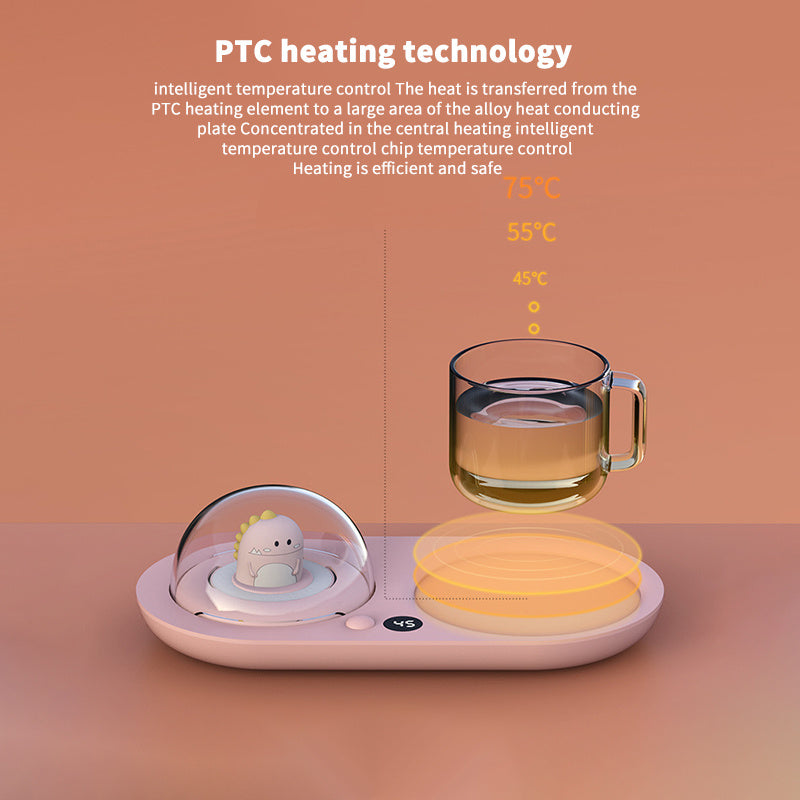 Smart Cup Warmer with PTC Heating & Aroma Diffuser