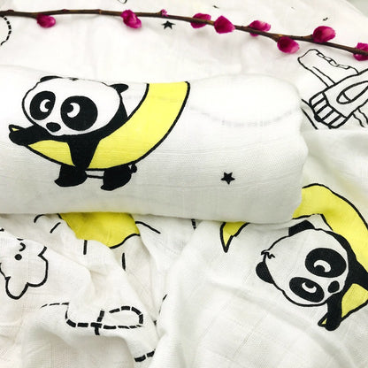 BambooHug Ultra-Soft Baby Muslin Swaddle Blanket