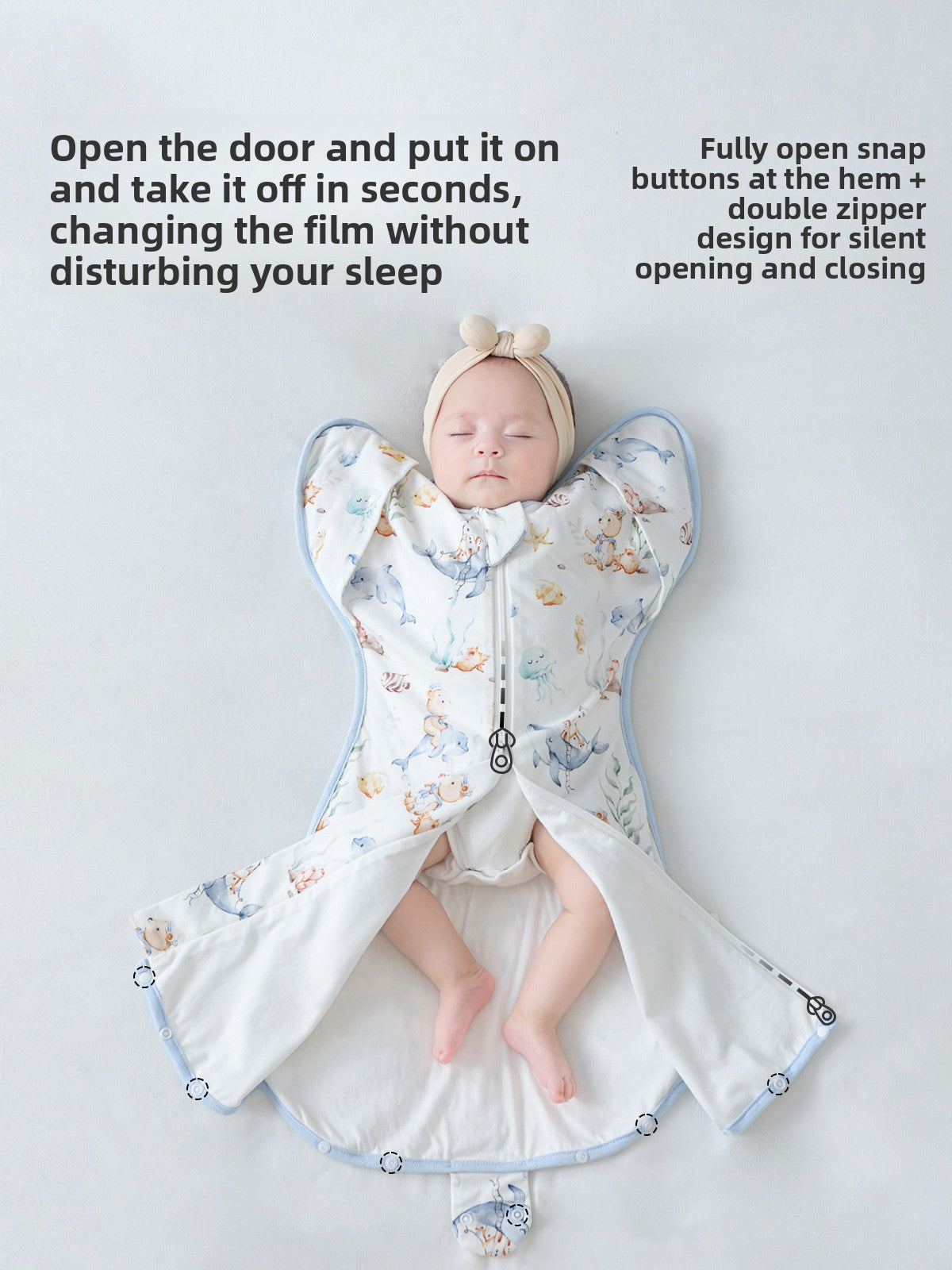 SnuggleSleeve Anti‑Startle Baby Sleep Sack