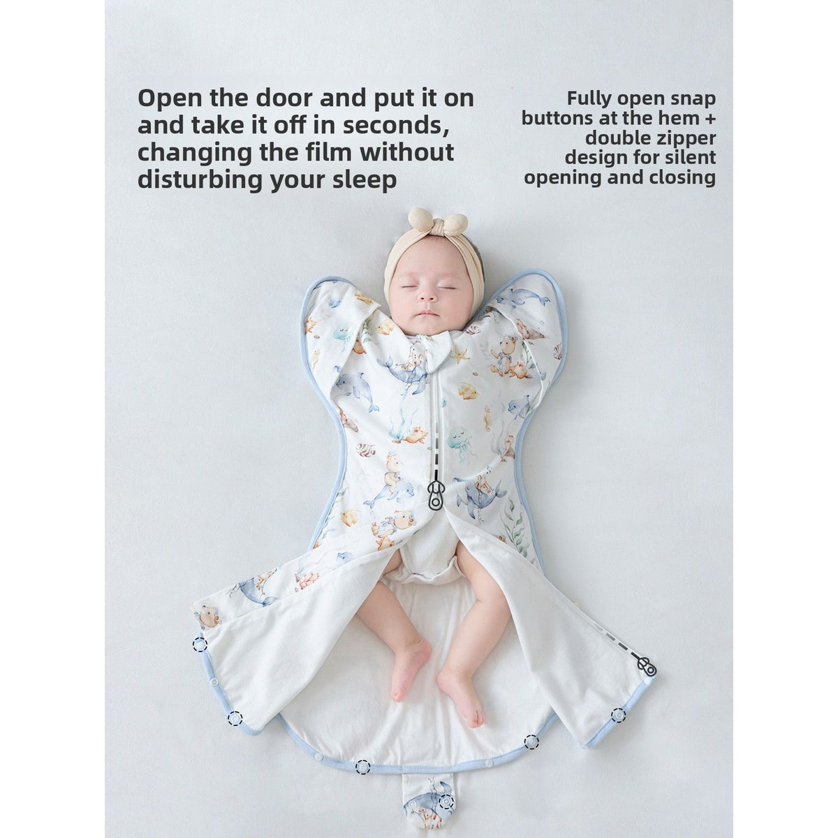SnuggleSleeve Anti-Startle Baby Sleep Sack