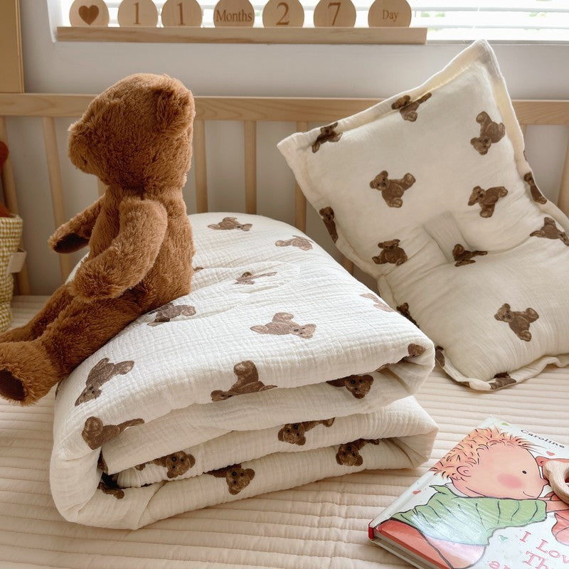 SnuggleBear Cotton Baby Quilt