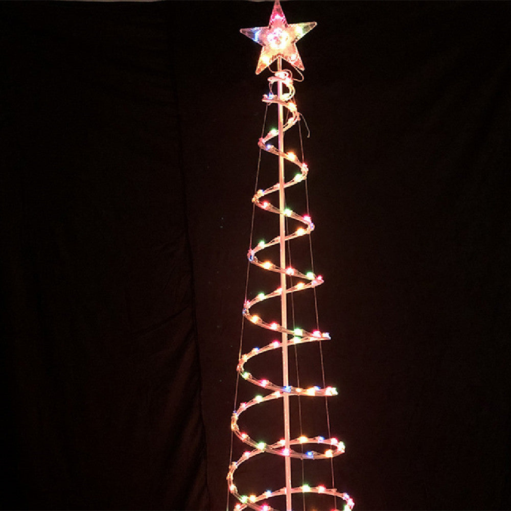 Dreamy Spiral Christmas Tree Lights – Foldable LED Holiday Display