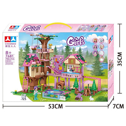 Enchanted Dream Castle Building Block Set (504–1050 Pieces)
