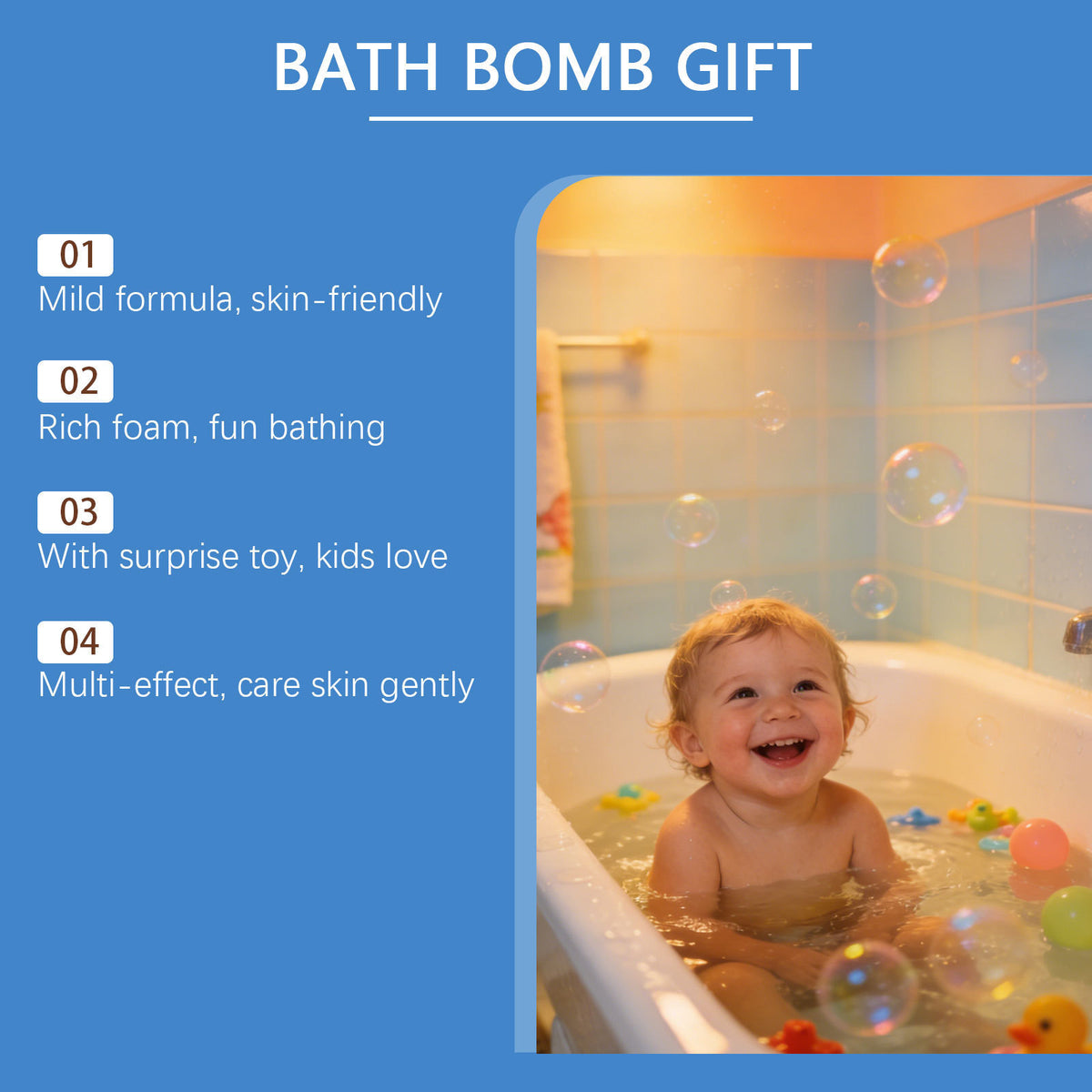 OceanSplash Kids Bath Bomb Set