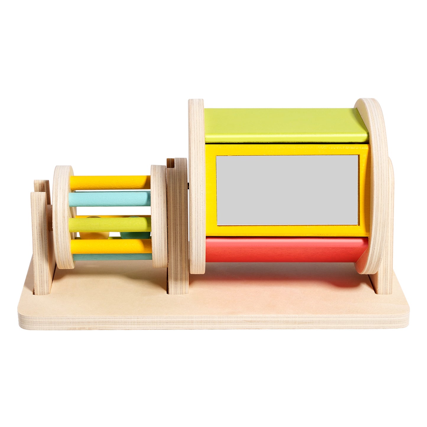 Montessori Wooden Rolling Drum Toy – Sensory & Motor Skills Development