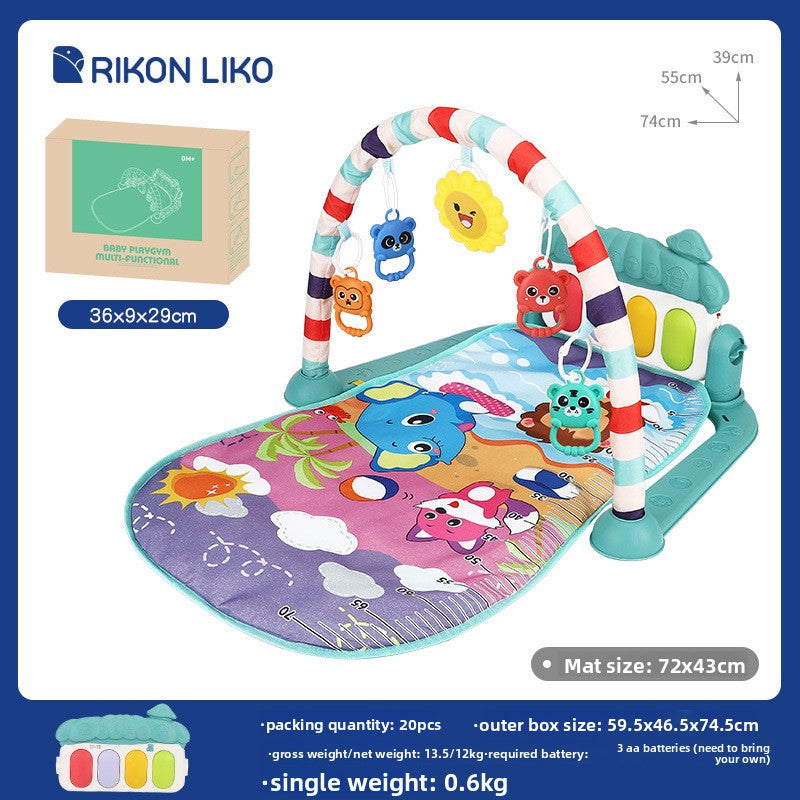 3-in-1 Baby Activity Play Gym & Kick Piano Mat