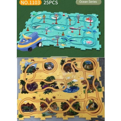 TrackTrek Electric Puzzle Rail Set