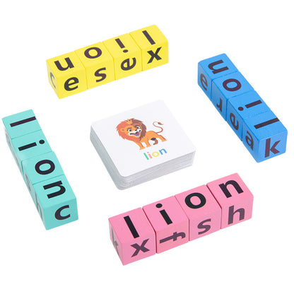 Montessori WordFaces Spelling Blocks