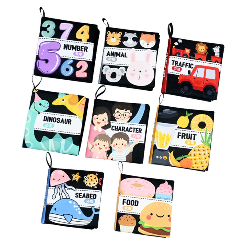 High-Contrast Baby Cloth Book – Sensory & Visual Development Toy