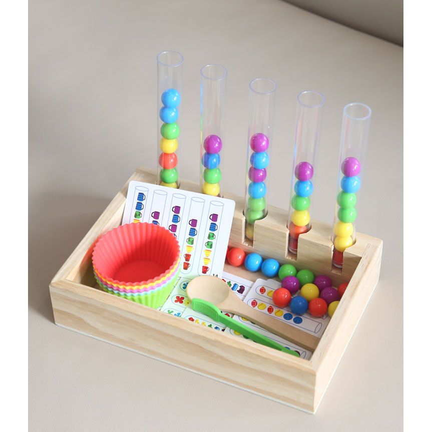 Montessori Fine Motor Bead Sorting Set