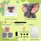 CozyCraft Crochet Elephant Kit