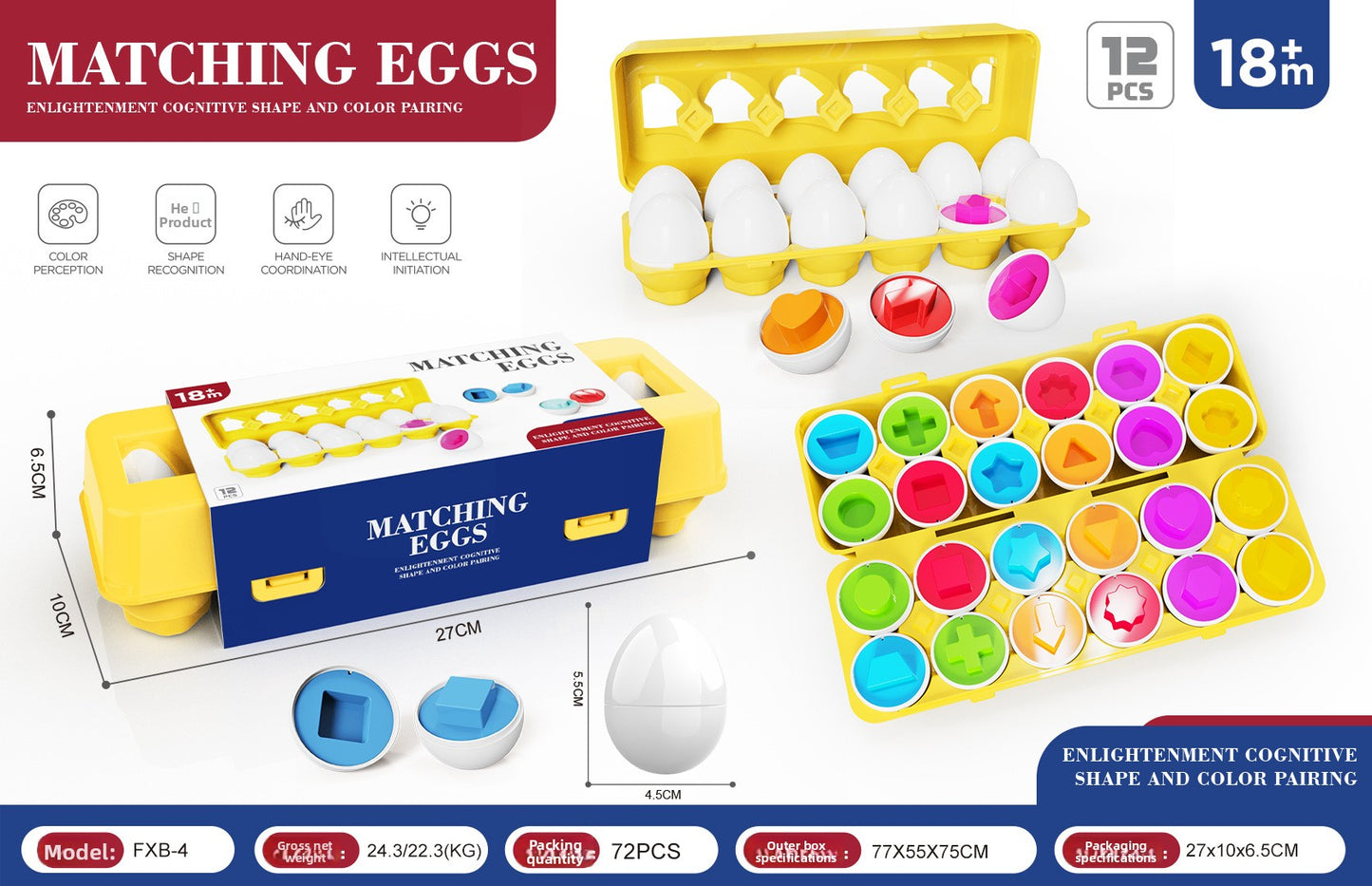 Montessori Matching Eggs