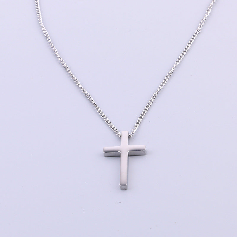 Titan Cross Geo Necklace