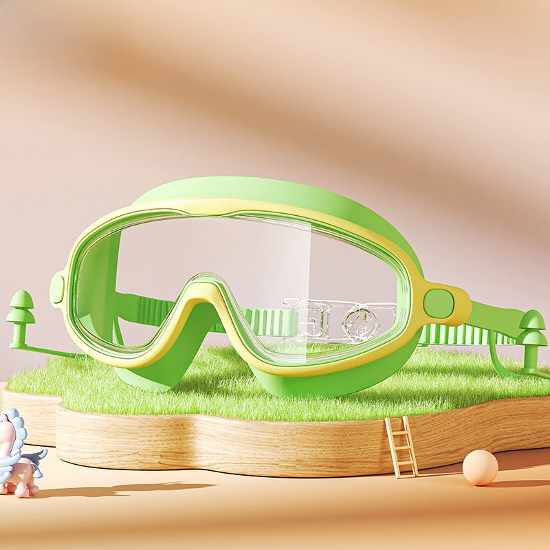 Kids Swimming Goggles Set with Cap & Accessories