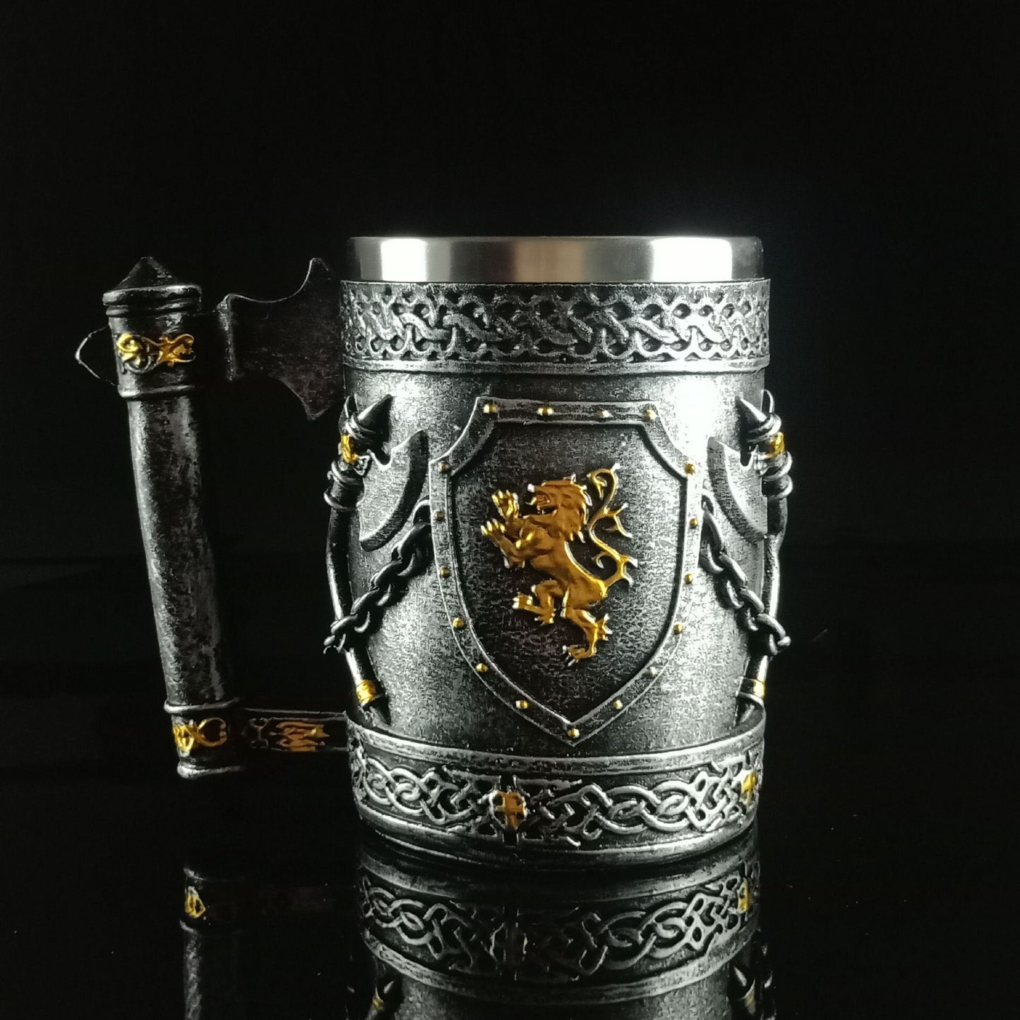 Legendary Warrior Steel Tankard (600ml)