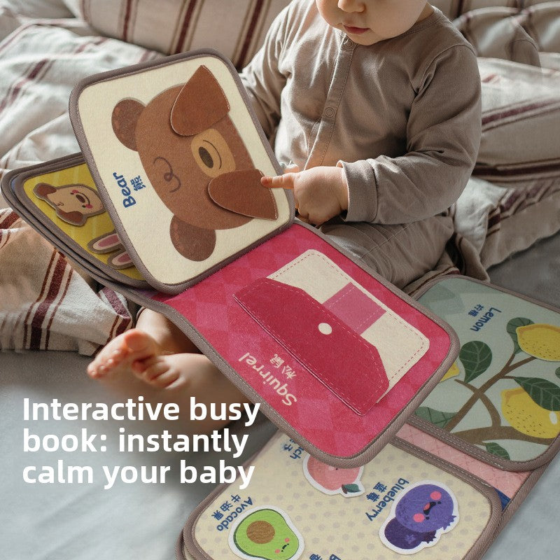 Montessori Baby Cloth Book – Interactive Sensory Learning Toy