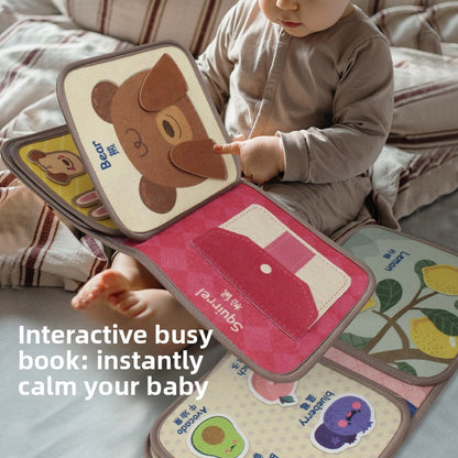 Montessori Baby Cloth Book – Interactive Sensory Learning Toy