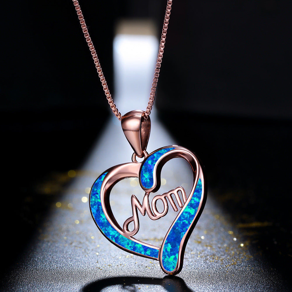 Love-shaped MOM Pendant