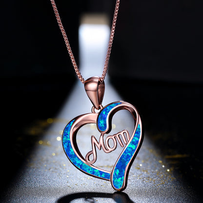 Love-shaped MOM Pendant