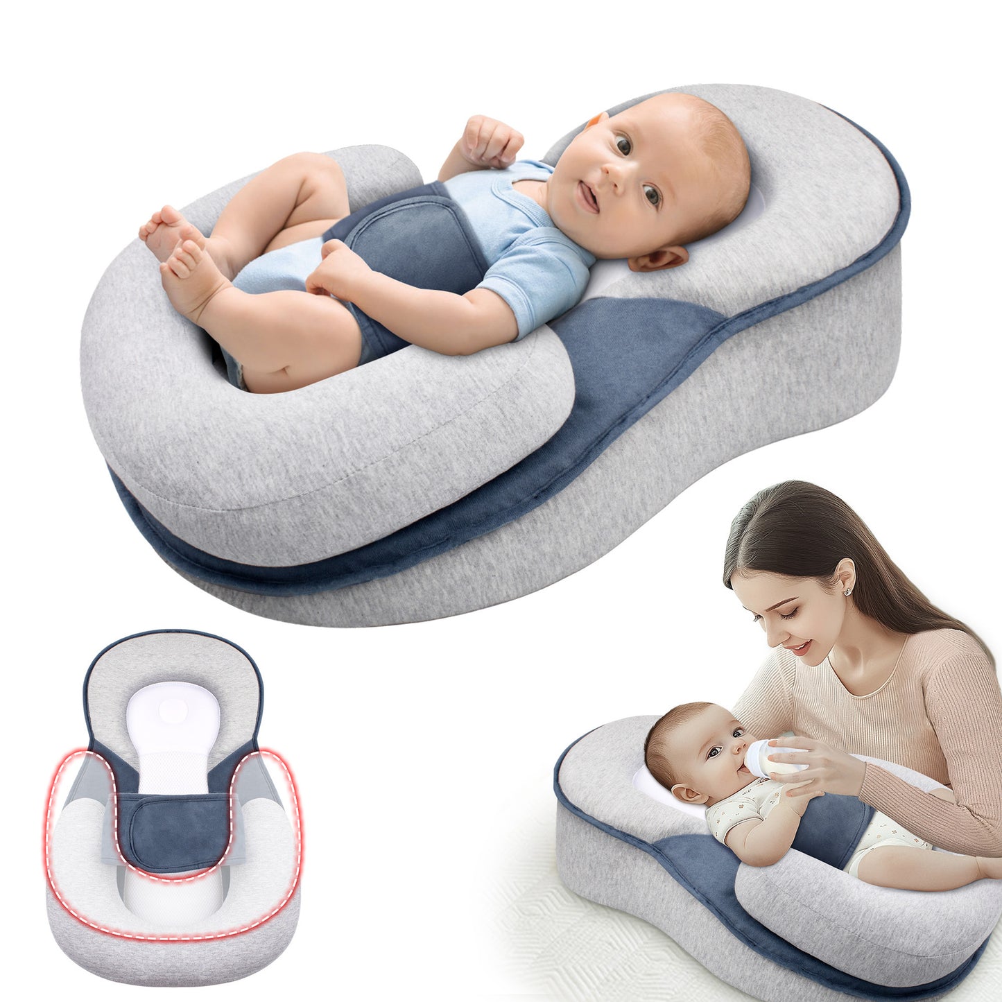 Ergonomic Baby Feeding Pillow Recliner