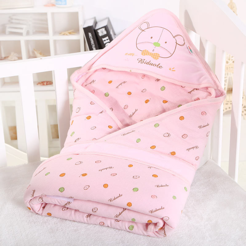 SnuggleNest Thick Cotton Baby Swaddle Quilt