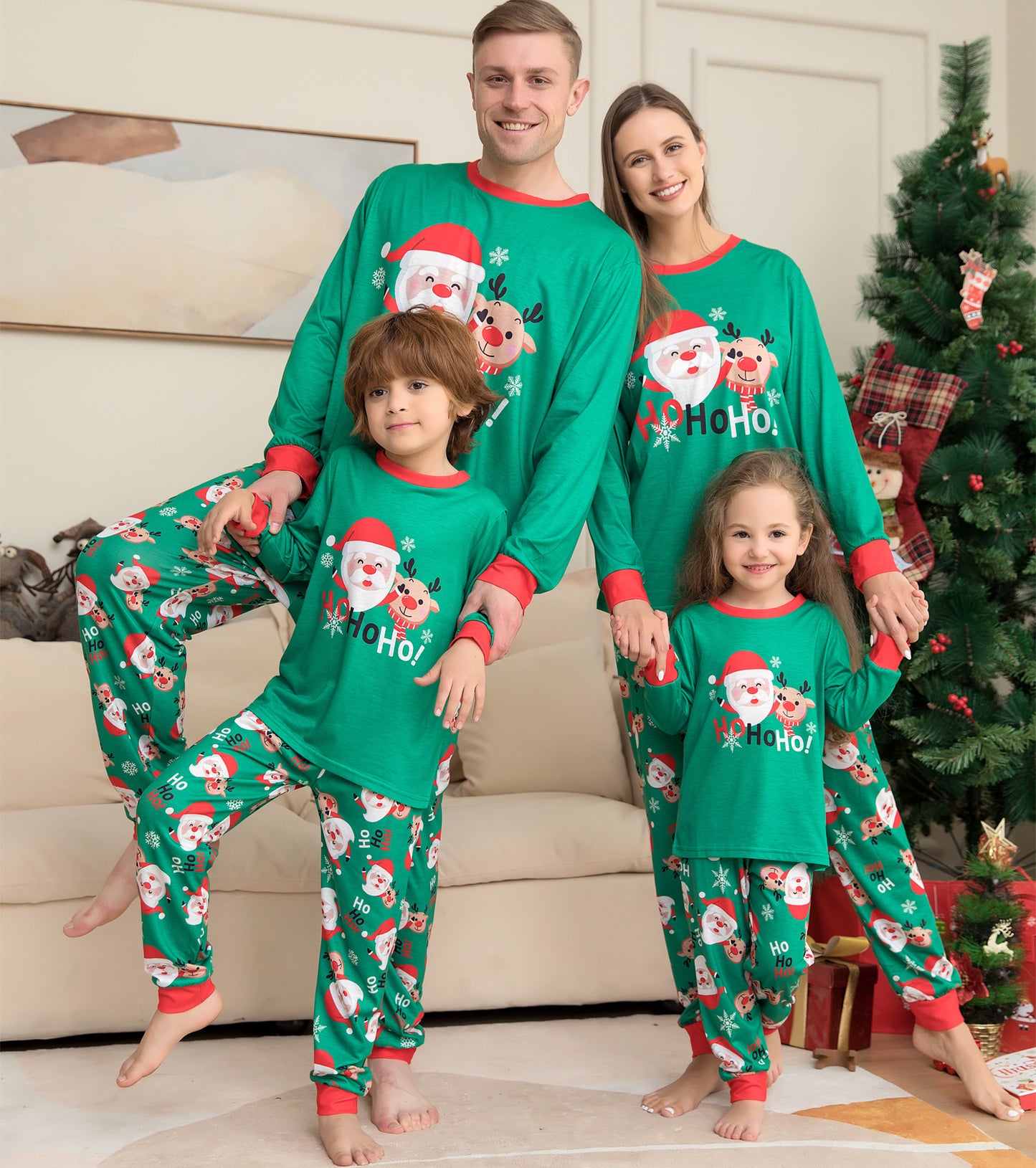Santa's Cozy Family Pajama Set