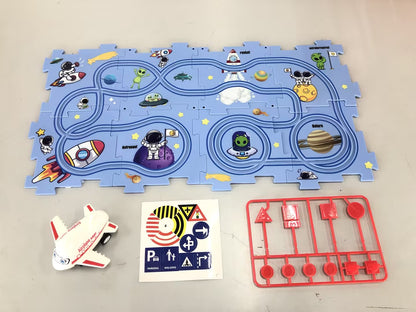 DIY Electric Puzzle Rail Car Set – Creative Track Building STEM Toy for Kids