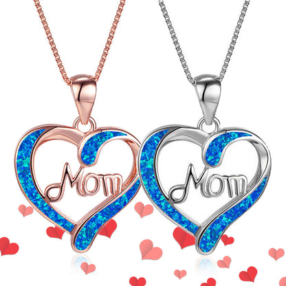 Love-shaped MOM Pendant