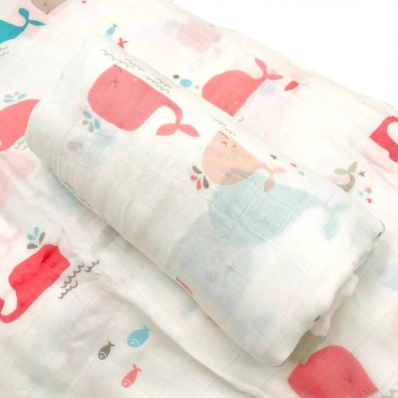 BambooHug Ultra-Soft Baby Muslin Swaddle Blanket