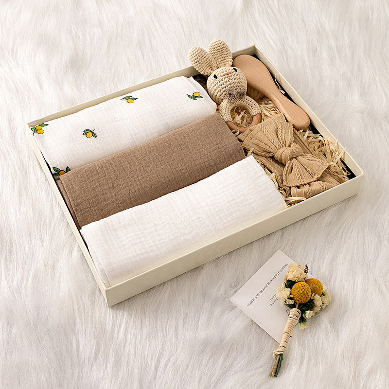 Handmade Crochet Baby Rattle Toy (Gift Box Set)