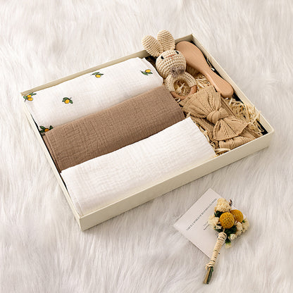 Handmade Crochet Baby Rattle Toy (Gift Box Set)