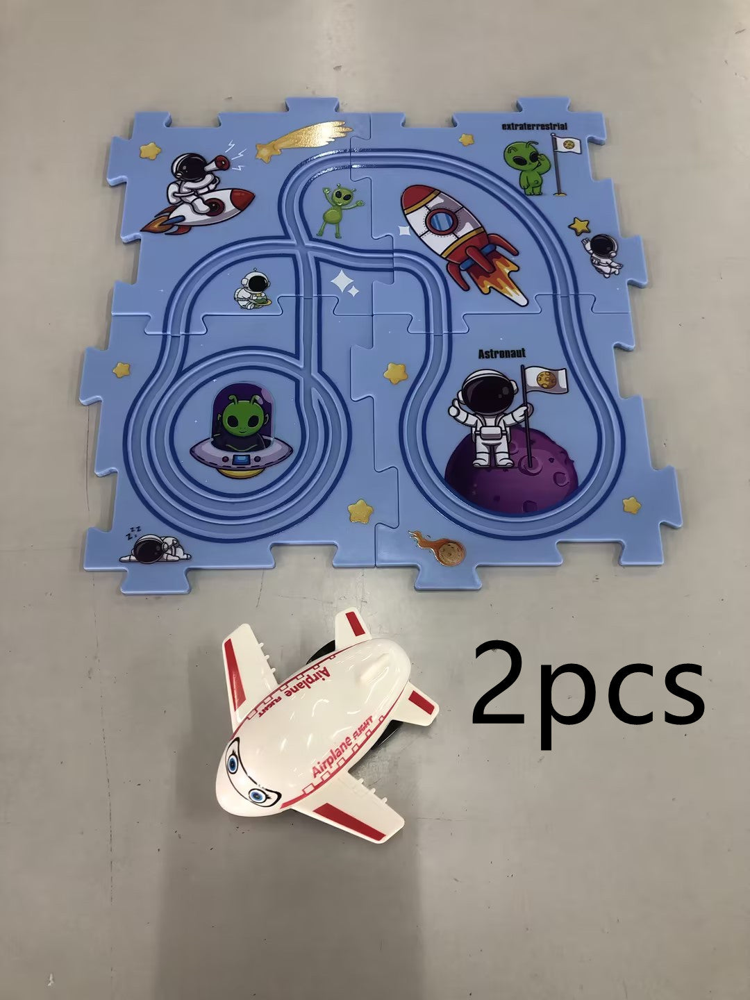DIY Electric Puzzle Rail Car Set – Creative Track Building STEM Toy for Kids