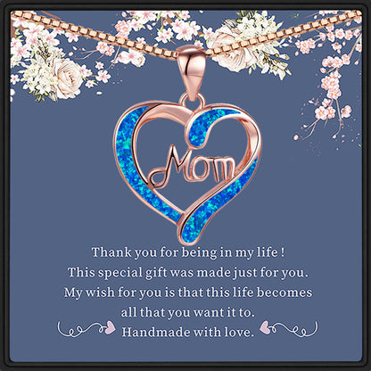 Love-shaped MOM Pendant